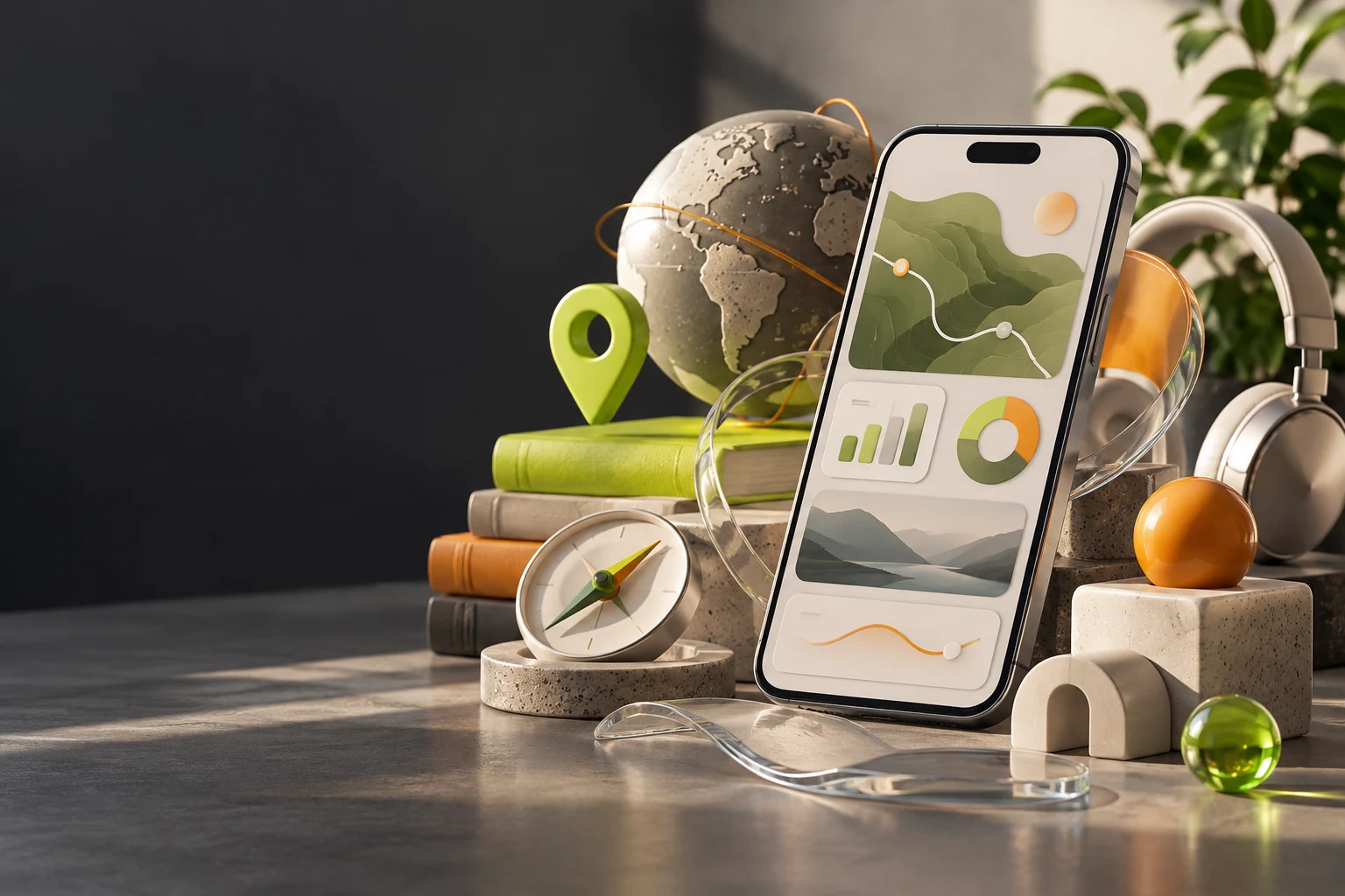 Concept artwork exploring mobile application design
